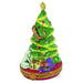 Christmas Tree with Puppy for Holiday Cheer Porcelain Limoges Christmas Tree French Trinket Box