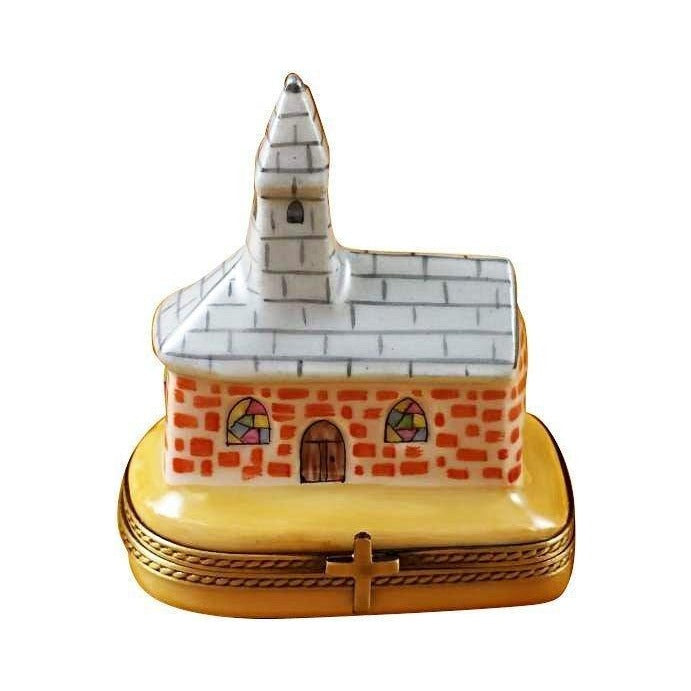 Limoges Boutique presents the Rochard Church, a genuine Limoges box painted by hand in France
