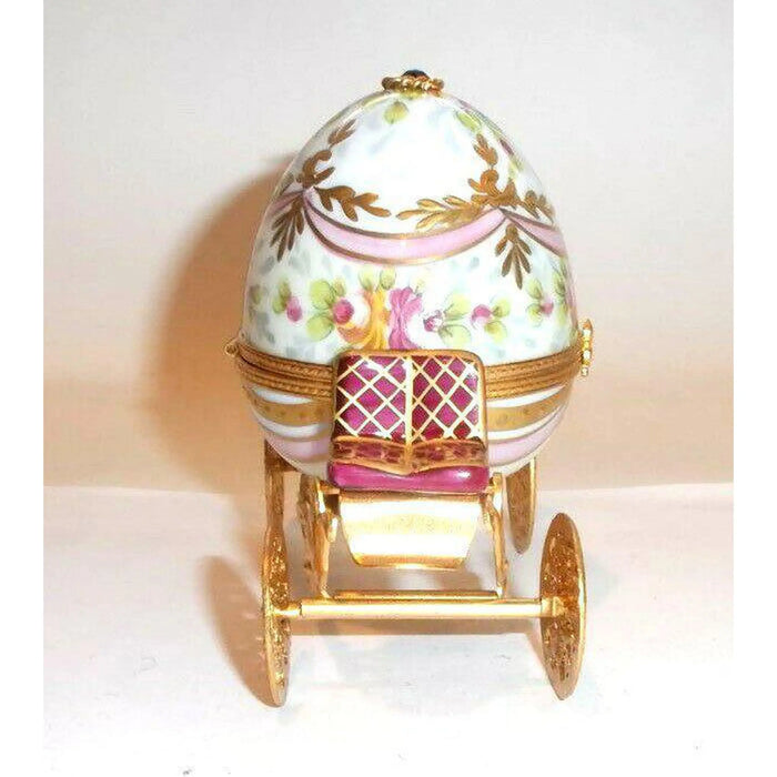 Cinderella Coach Treasure for Collectors Porcelain Limoges fairy Fairy Tale xmas French Trinket Box