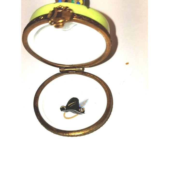 Clown Jester Figurine for Collectors Porcelain Limoges Circus Clown French Trinket Box