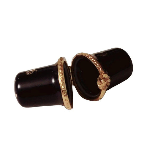 Cobalt Blue Limoges Thimble for Sewing Collectors Porcelain Limoges Decal Limoges Boxes traditional French Trinket Box