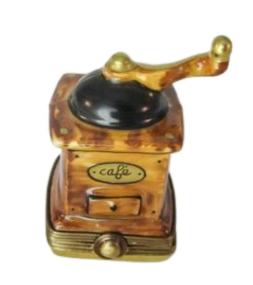 Coffee Grinder Limoges Box for Coffee Lovers Porcelain Limoges Beverage French Trinket Box