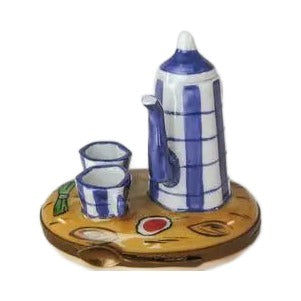 The Coffee Pot with Cups, a Limoges keepsake with true French charm