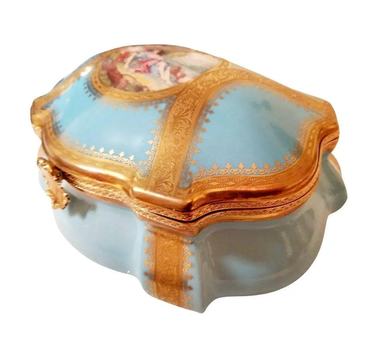 Limoges Jewelry Chest for Elegant Storage Porcelain Limoges Jewelry Love Valentine French Trinket Box