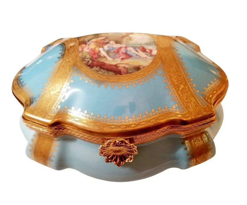 Limoges Jewelry Chest for Elegant Storage Porcelain Limoges Jewelry Love Valentine French Trinket Box