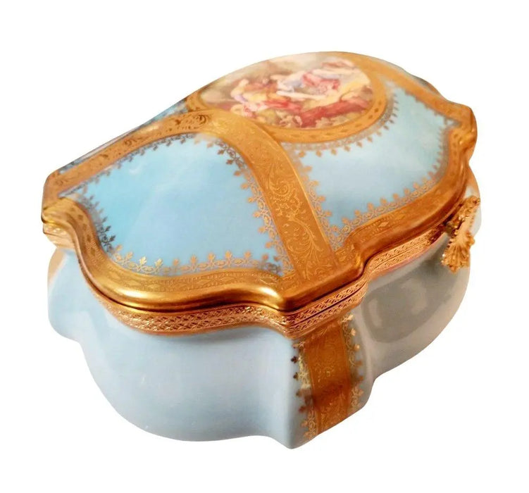 Limoges Jewelry Chest for Elegant Storage Porcelain Limoges Jewelry Love Valentine French Trinket Box