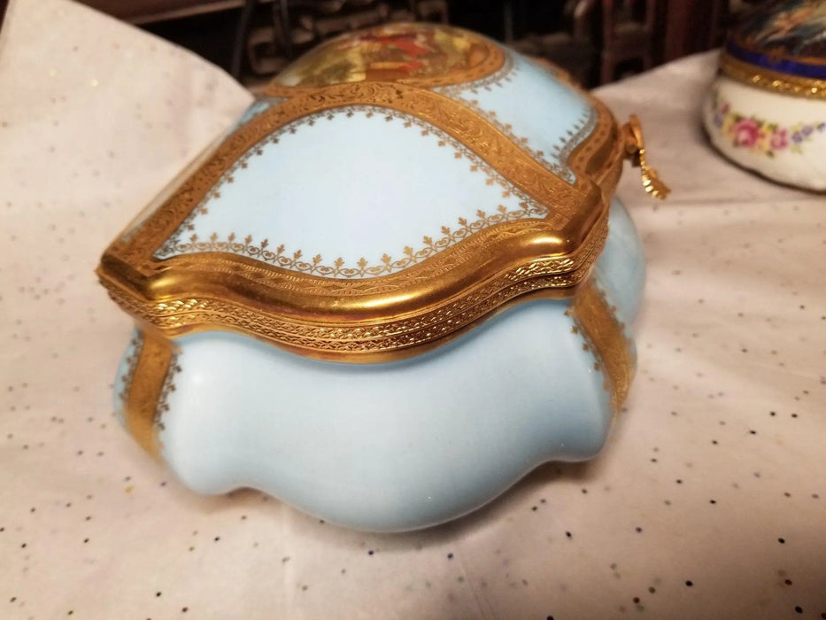 Exquisite Jewelry Chest for Elegance Porcelain Limoges Jewelry Love Valentine French Trinket Box