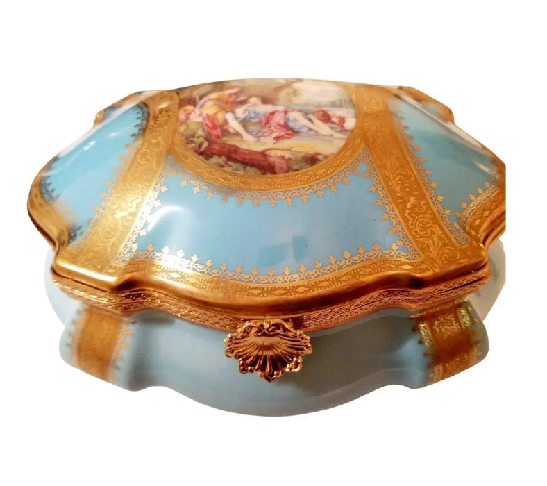 Limoges Jewelry Chest for Elegant Storage Porcelain Limoges Jewelry Love Valentine French Trinket Box