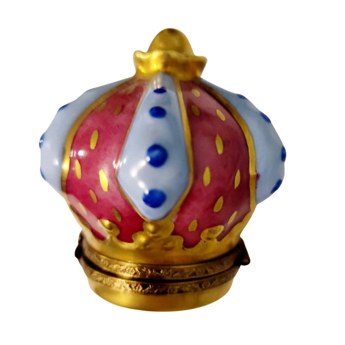 Crown of Elegance for Collectors Porcelain Limoges hats travel Limoges Boxes Travel French Trinket Box