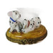 Fine art lovers will admire this Dalmation Puppy Dogs Limoges box