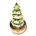 Designer Christmas Tree Box for Holiday Decor Porcelain Limoges Christmas Tree French Trinket Box