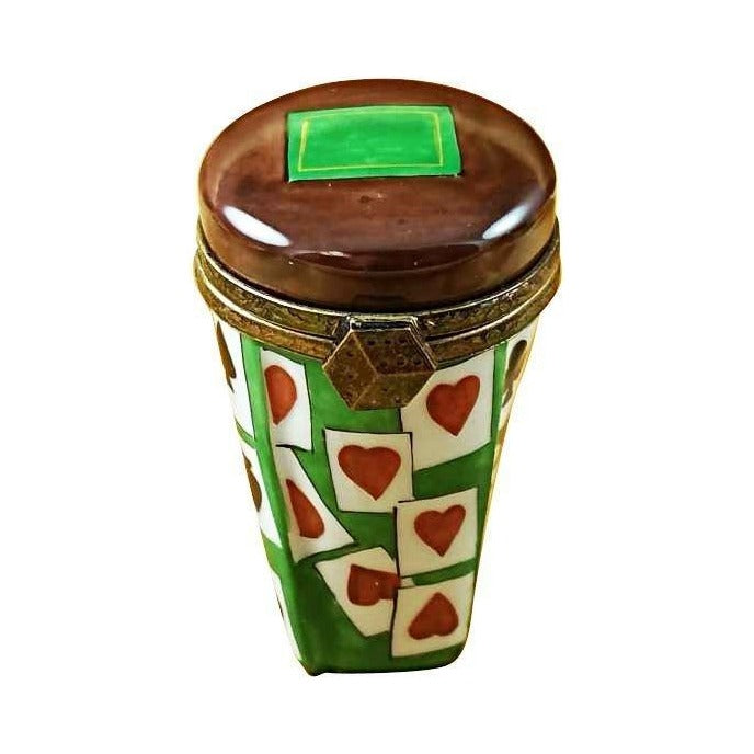 Genuine Rochard Dice Shaker Limoges box painted by hand in France, from Limoges Boutique