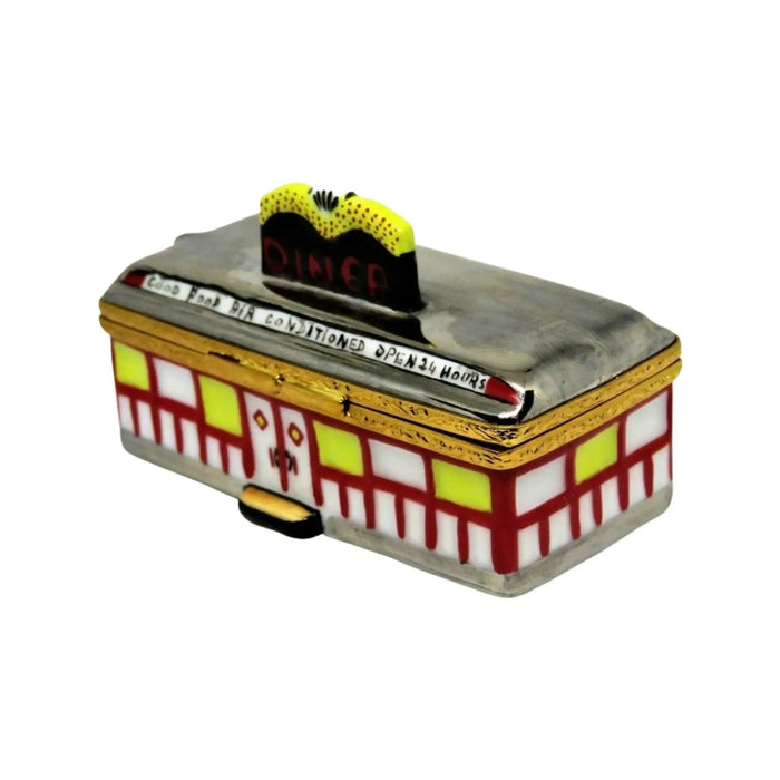 Diner Limoges Box for Culinary Enthusiasts Porcelain Limoges Professional Food French Trinket Box