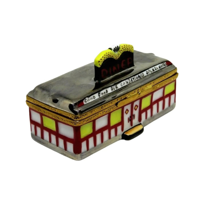 Diner Limoges Box for Culinary Enthusiasts Porcelain Limoges Professional Food French Trinket Box