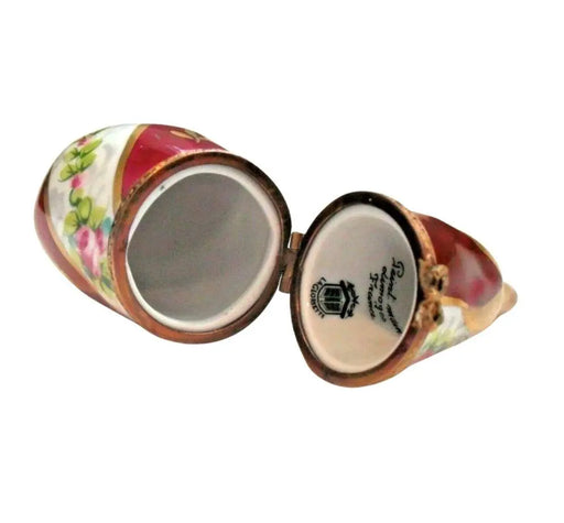 Eggplant Trinket Box for Collectors Porcelain Limoges vegetable French Trinket Box