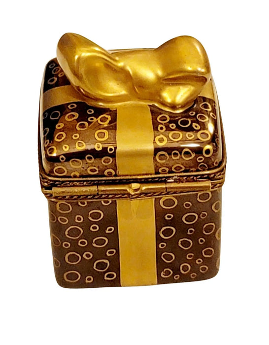 Elegant Black Gold Limoges Box for Luxurious Gifting Porcelain Limoges xmas Present Special French Trinket Box