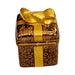 The painter's artistry shows on this Black Gold Gift Box Limoges box