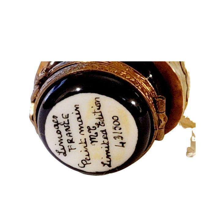 Elegant Guard Helmet Box for Collectors Porcelain Limoges Limoges Boxes travel world france French Trinket Box