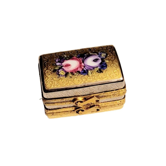 Elegant Gold Trinket Box for Collectors Porcelain Limoges traditional special occasions French Trinket Box