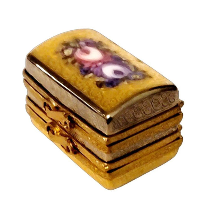 Elegant Gold Trinket Box for Collectors Porcelain Limoges traditional special occasions French Trinket Box