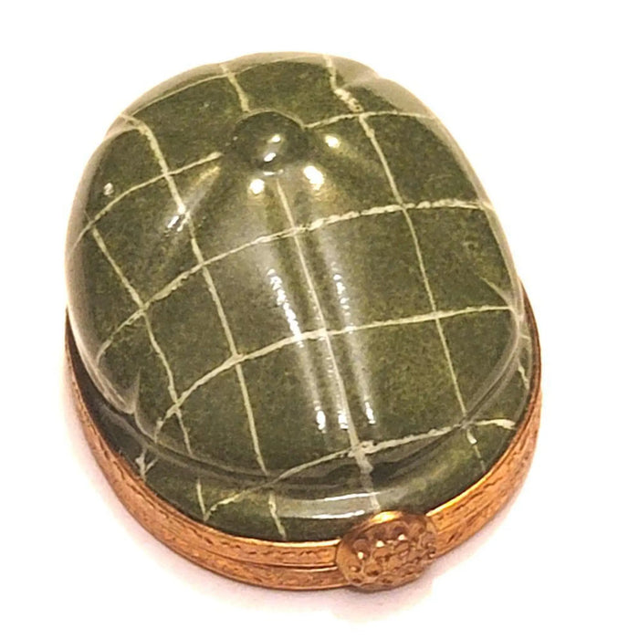Elegant Green Golf Box for Golf Enthusiasts Porcelain Limoges Golf hat French Trinket Box