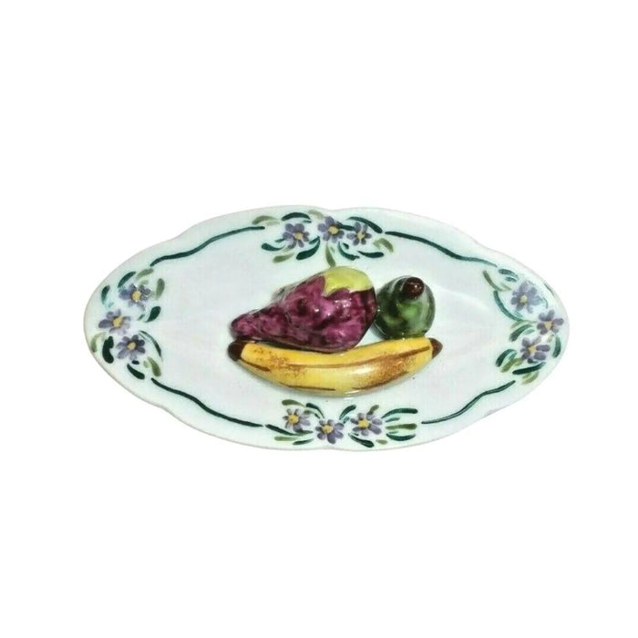 Elegant Fruit Platter for Home Décor Porcelain Limoges fruit French Trinket Box