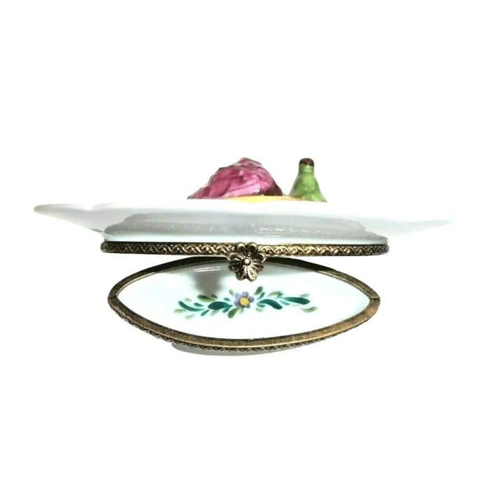 Elegant Fruit Platter for Home Décor Porcelain Limoges fruit French Trinket Box