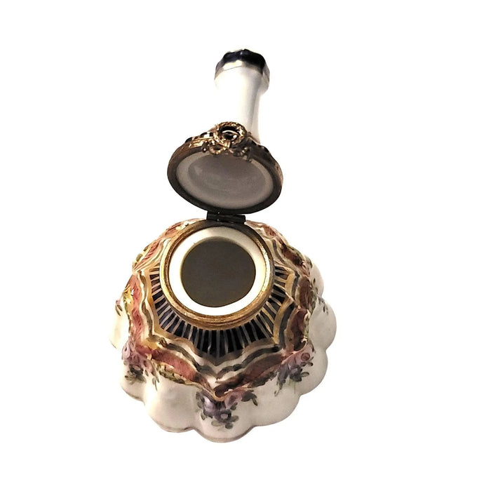 Elegant Limoges Bell for Collectors Porcelain Limoges home shaped French Trinket Box