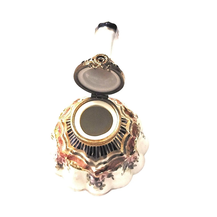 Elegant Limoges Bell for Collectors Porcelain Limoges home shaped French Trinket Box