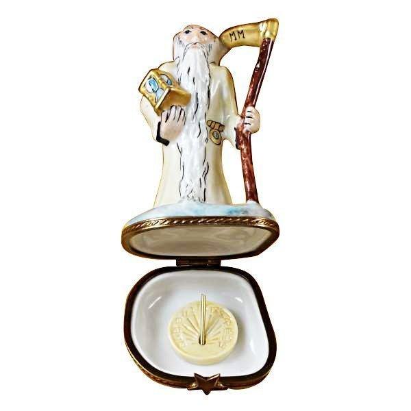 Father Time Limoges Box for Collectors Porcelain Limoges myth special occasions French Trinket Box
