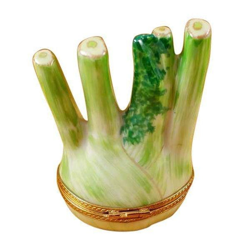 Fennel Limoges Box for Collectors Porcelain Limoges Vegetable French Trinket Box