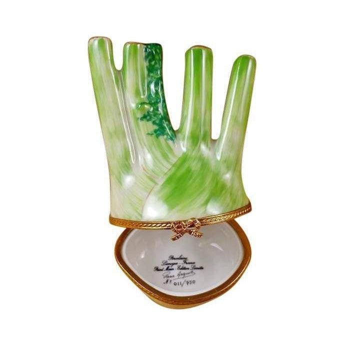 Hand-painted Fennel Limoges box, French artistry for lovers of fine art