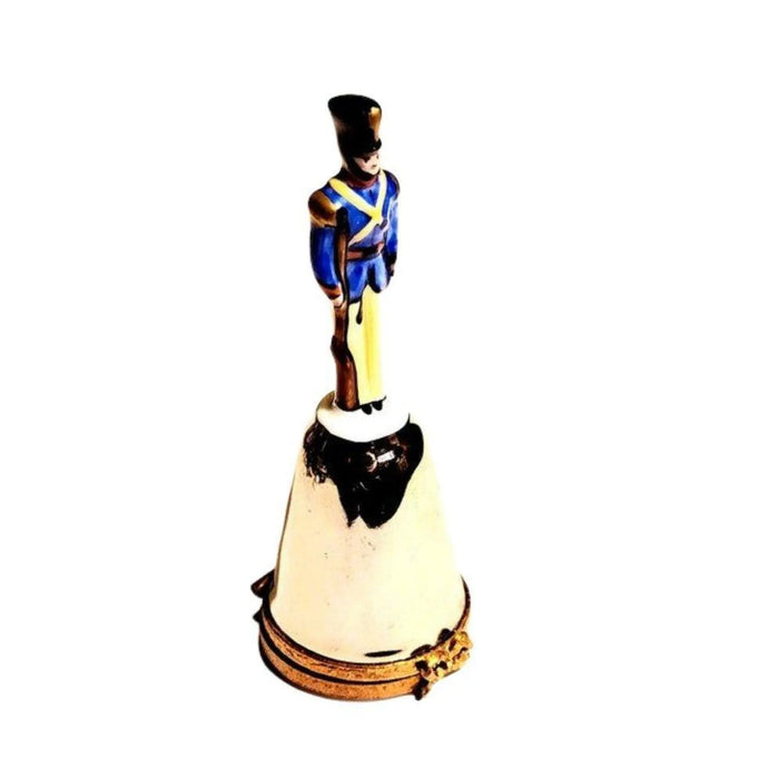 French Guard Bell for Collectors Porcelain Limoges christmas world xmas theme French Trinket Box