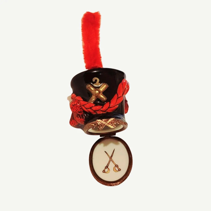 Imperial Guard Hat Box for Collectors Porcelain Limoges Limoges Boxes travel world French Trinket Box