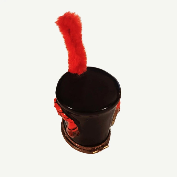 Imperial Guard Hat Box for Collectors Porcelain Limoges Limoges Boxes travel world French Trinket Box