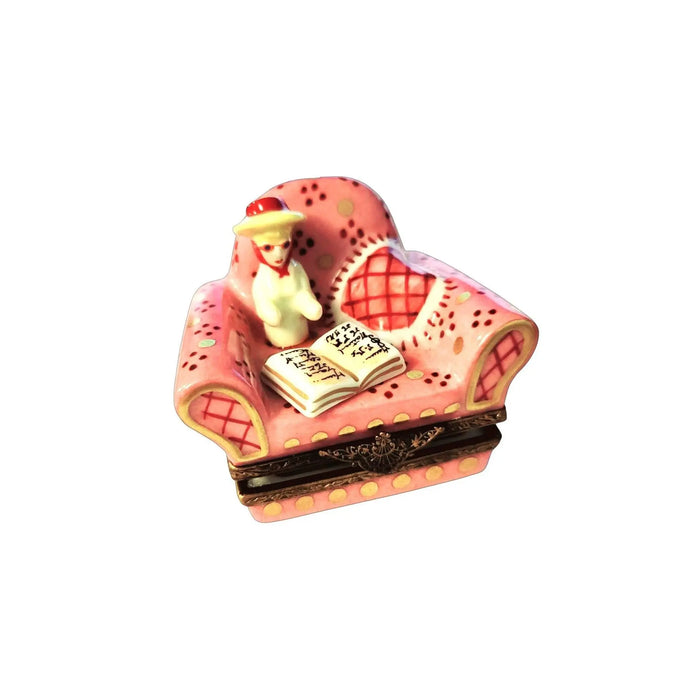 French Woman Limoges Box for Collectors Porcelain Limoges furniture fashion French Trinket Box