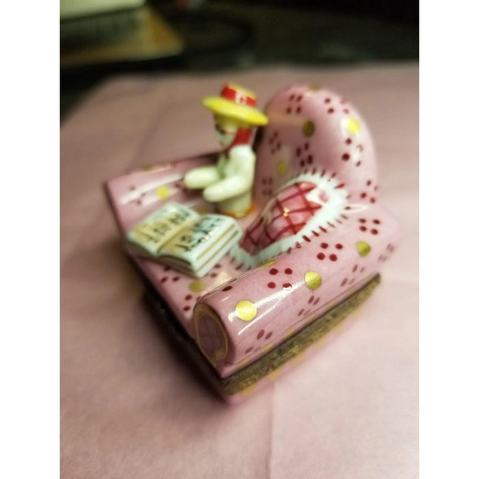 French Woman Limoges Box for Collectors Porcelain Limoges furniture fashion French Trinket Box