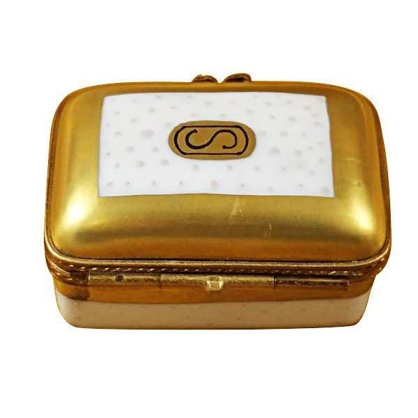 Gold Shoes Limoges Box for Collectors Porcelain Limoges shoes French Trinket Box
