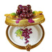 Grapes on Gold Limoges Box for Collectors Porcelain Limoges fruit French Trinket Box
