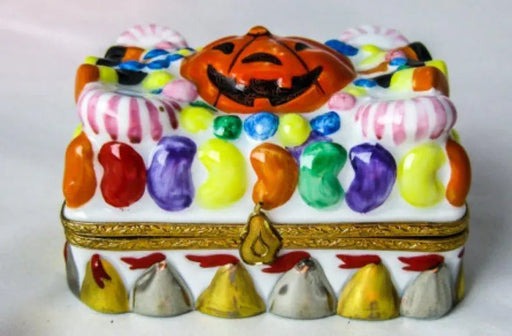 Halloween Treats Limoges Box for Collectors Porcelain Limoges halloween French Trinket Box