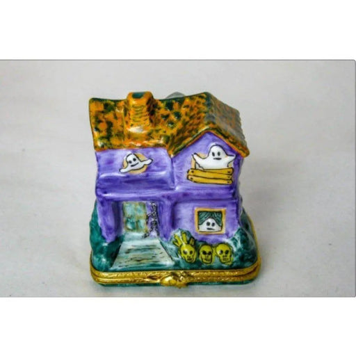 Haunted House Limoges Box for Halloween Enthusiasts Porcelain Limoges halloween French Trinket Box