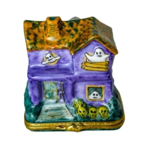 Haunted House Limoges Box for Halloween Enthusiasts Porcelain Limoges halloween French Trinket Box