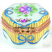 Hexagon Yellow Elegance for Collectors Porcelain Limoges shaped French Trinket Box