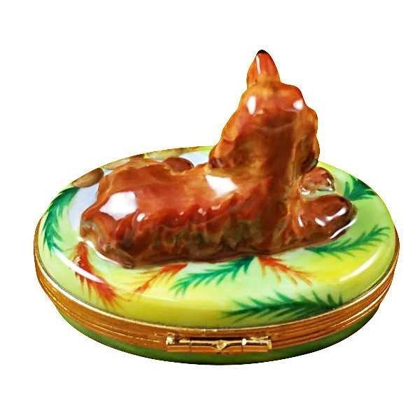 Irish Setter Limoges Box for Dog Lovers Porcelain Limoges dog French Trinket Box