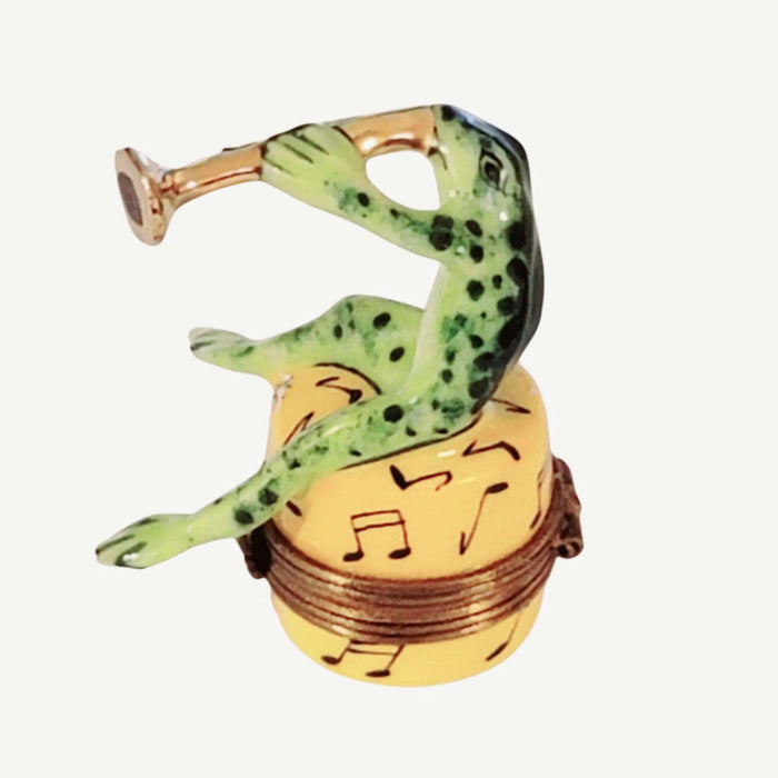 Jazz Frog Limoges Box for Music Lovers Porcelain Limoges Music LIMOGES BOXES French Trinket Box