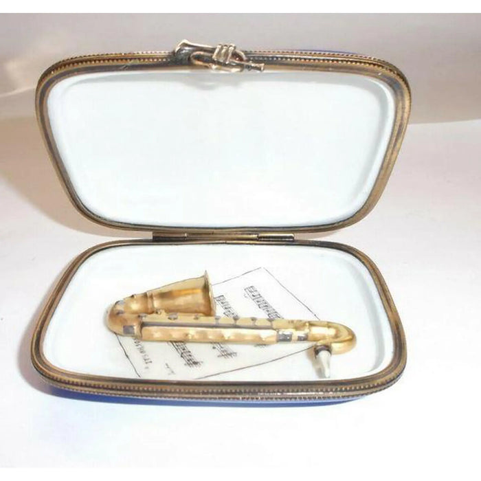 Jazz Saxophone Limoges Box for Music Lovers Porcelain Limoges Music LIMOGES BOXES French Trinket Box