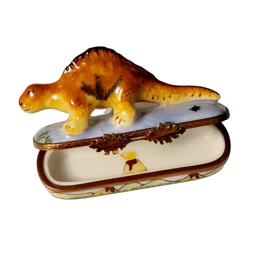 Kentrosaurus Treasure for Dinosaur Lovers Porcelain Limoges wild animals French Trinket Box