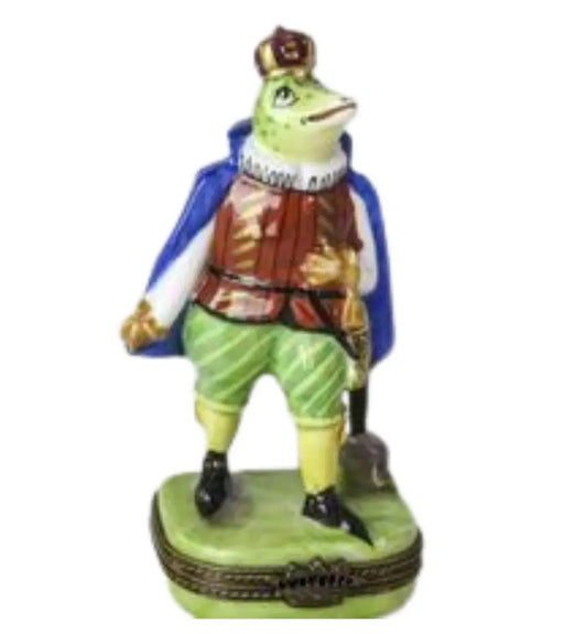 King Frog Limoges Box for Collectors Porcelain Limoges frog limoges boxes travel French Trinket Box