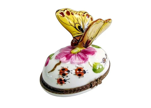 Butterfly Limoges Box for Collectors Porcelain Limoges butterfly French Trinket Box