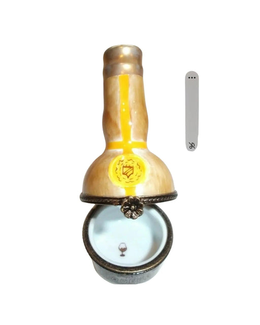 Large Liquor Bottle for Collectors Porcelain Limoges wine spirit men Limoges Box French Trinket Box